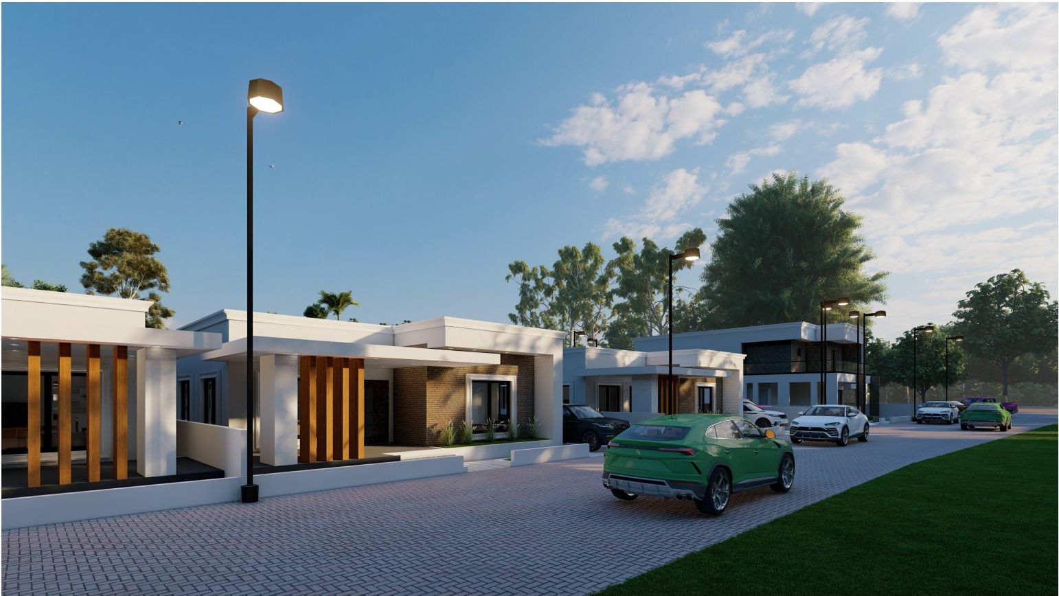 Type B — Twin-Court Residence